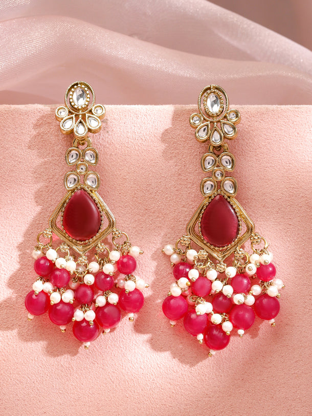 Vibrant Pink Ethnic Dangler