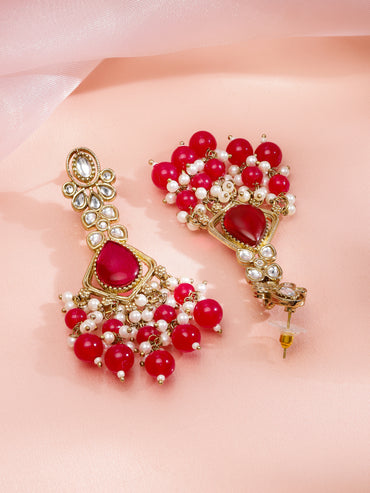 Vibrant Pink Ethnic Dangler