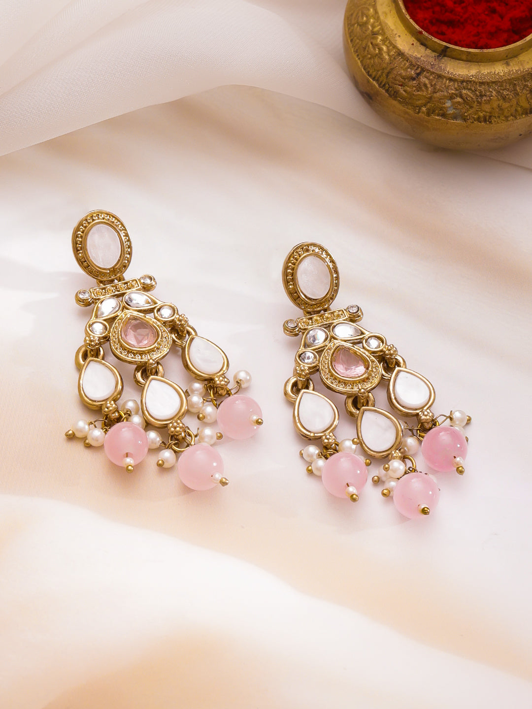 Opulent Ivory Blush Chandelier