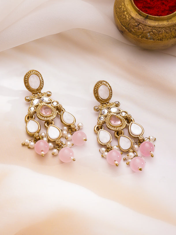 Opulent Ivory Blush Chandelier