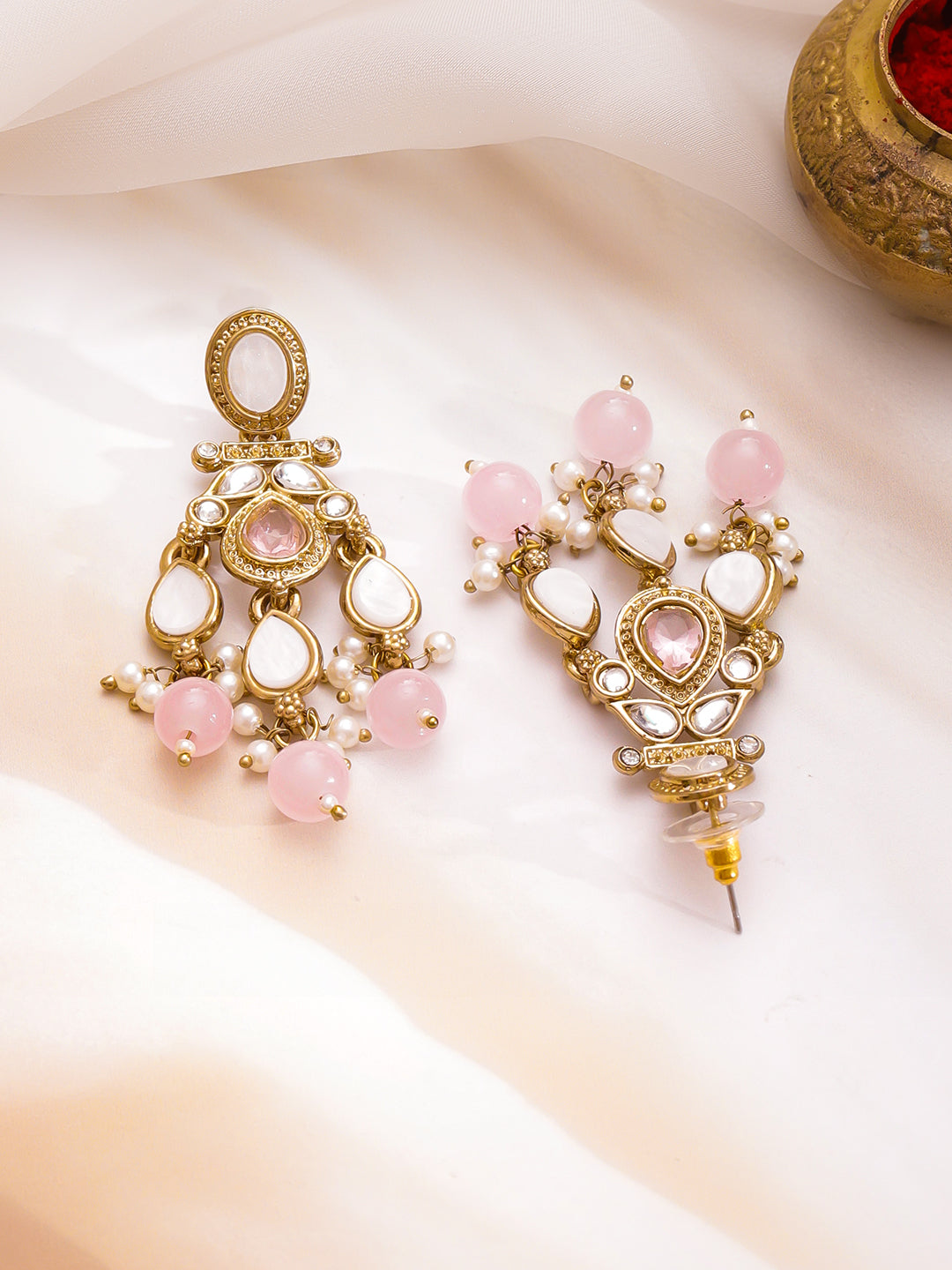 Opulent Ivory Blush Chandelier