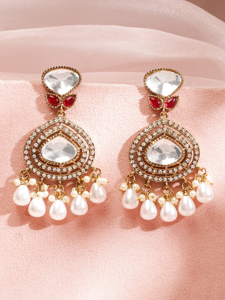 Pearl Glow Kundan Earrings