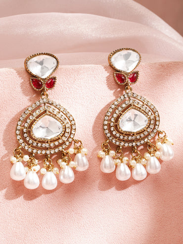 Pearl Glow Kundan Earrings