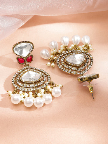 Pearl Glow Kundan Earrings
