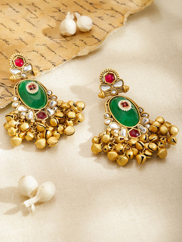 Golden Ghungroo Harmony Multicolor Chandelier