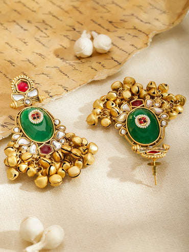 Golden Ghungroo Harmony Multicolor Chandelier