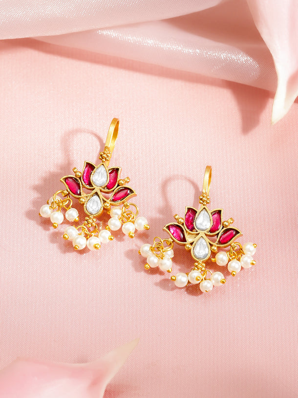 Classic Pink Tone Floral Drops