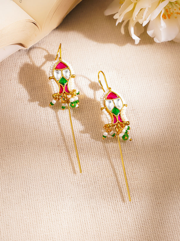 Kundan Statement Ear Cuff Earrings