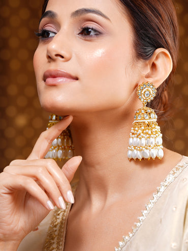 Refined Ivory Tone Jhumka