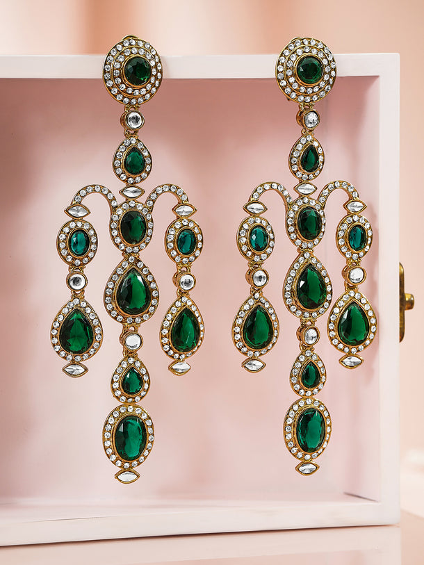 Emerald Muse of Tradition Danglers