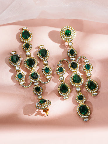 Emerald Muse of Tradition Danglers