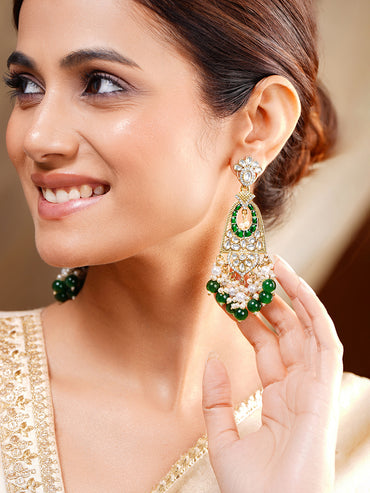 Emerald Dreams Chandelier Earrings