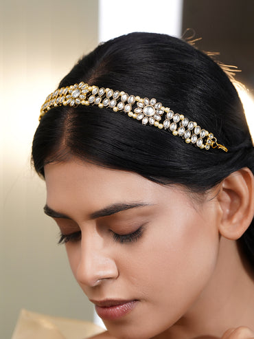 Wedding Muse Floral Kundan Sheeshphool