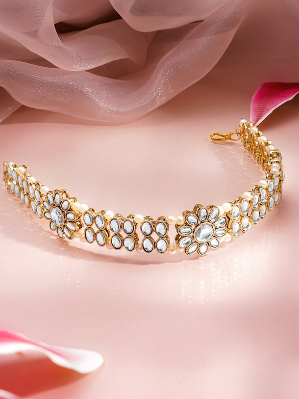 Wedding Muse Floral Kundan Sheeshphool