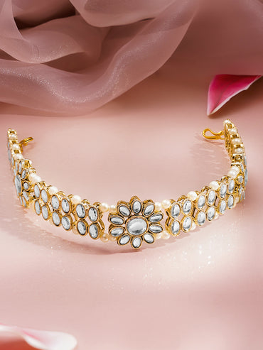 Wedding Muse Floral Kundan Sheeshphool