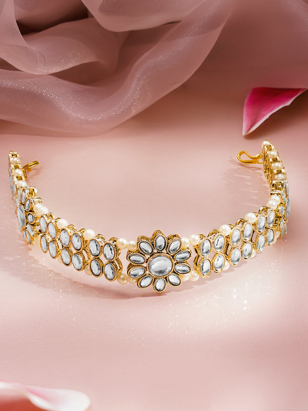 Wedding Muse Floral Kundan Sheeshphool