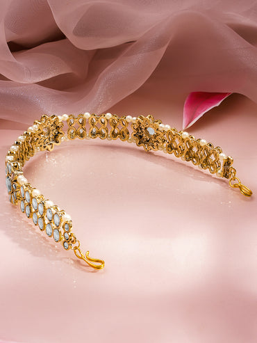 Wedding Muse Floral Kundan Sheeshphool