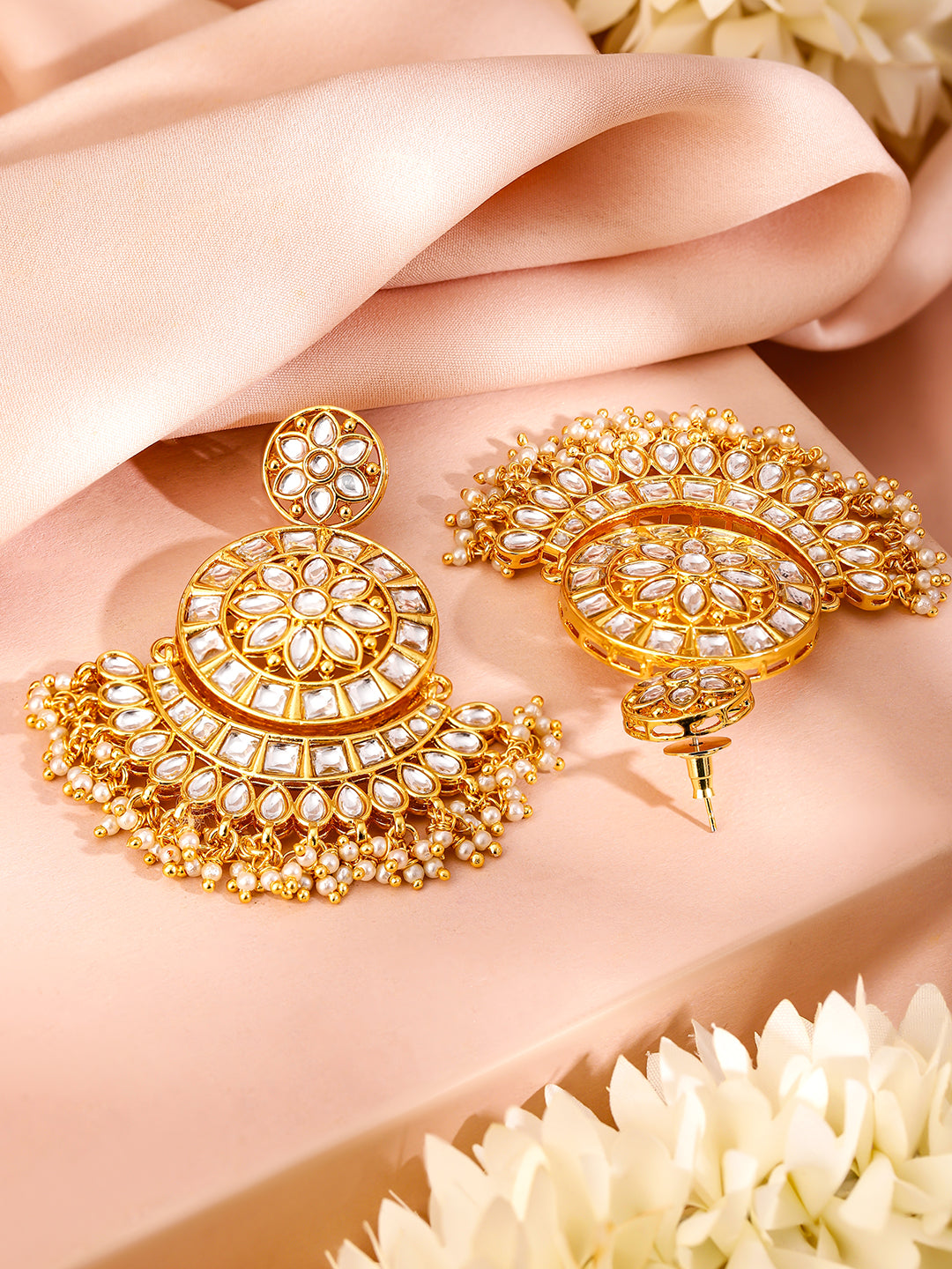 Moonlit Glow Kundan Maangtikka Set