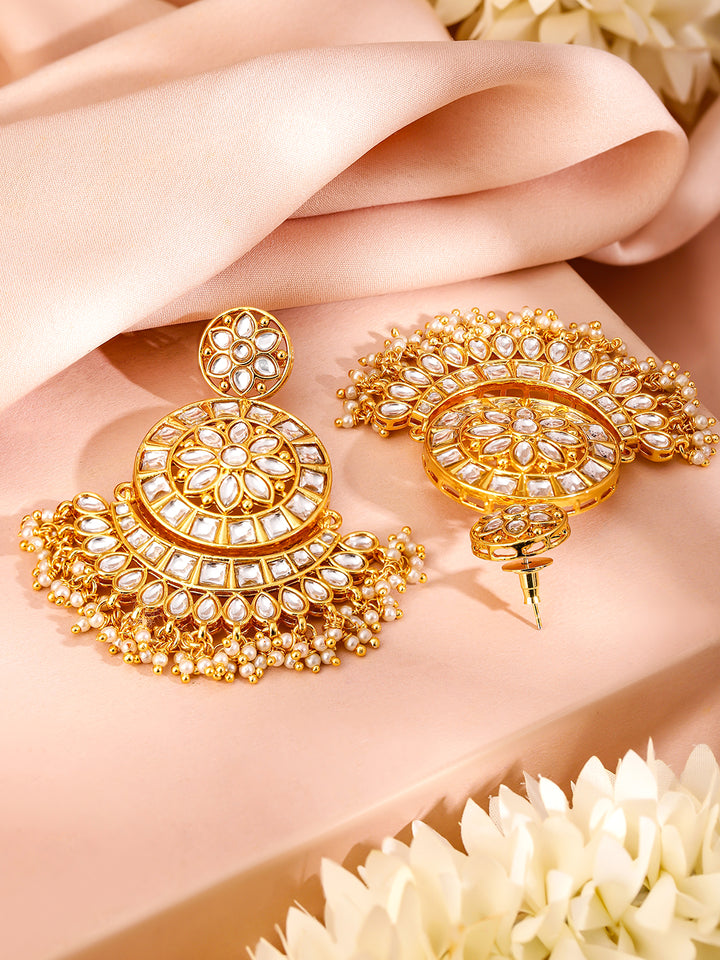 Moonlit Glow Kundan Maangtikka Set