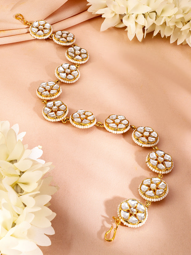 Heritage Glow Kundan Sheeshphool