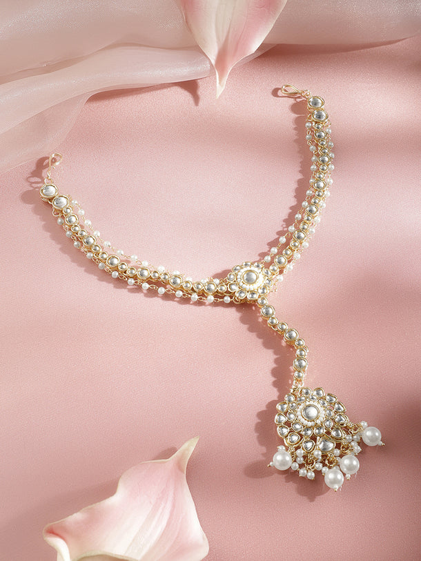 Regal Kundan Pearl Bridal Maathapatti