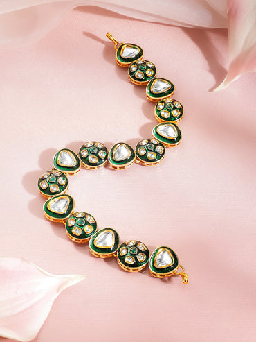 Crescent of Kundan Light Sheeshphool