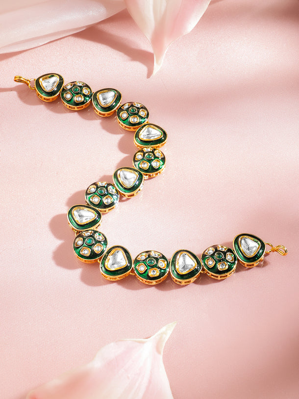 Crescent of Kundan Light Sheeshphool