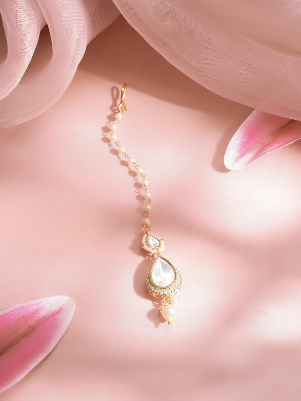 Wedding Shine Kundan Maangtikka Charm