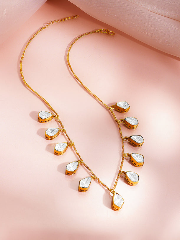 Dainty Drop Glow Charm Necklace