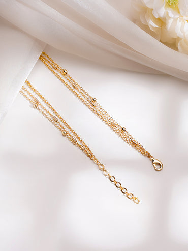 Gold Plated Layered Kundan Necklace
