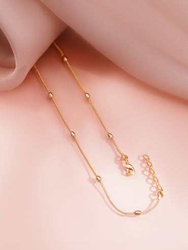 Gold Plated Cubic Zirconia Drop Necklace