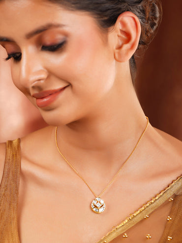 Gold Plated Kundan Necklace