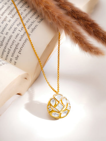 Gold Plated Kundan Necklace