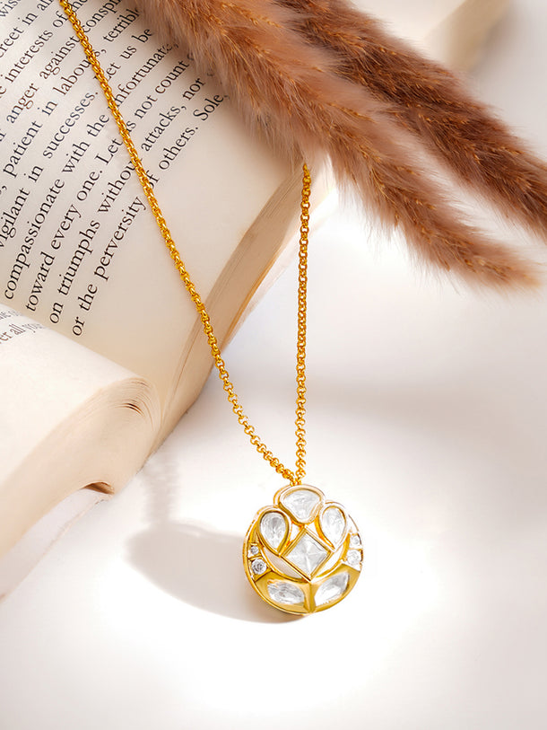 Gold Plated Kundan Necklace