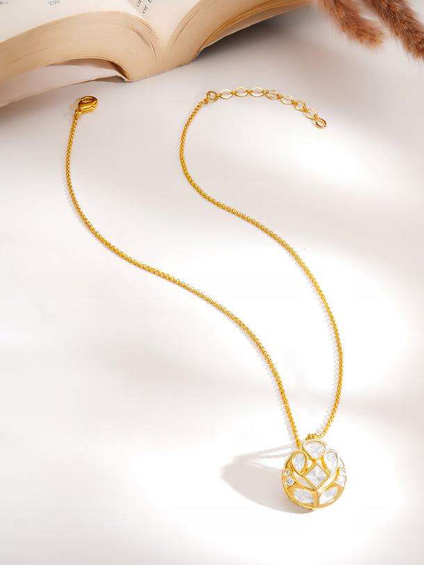 Gold Plated Kundan Necklace