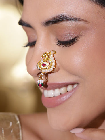 Peacock Glory Nose Ring