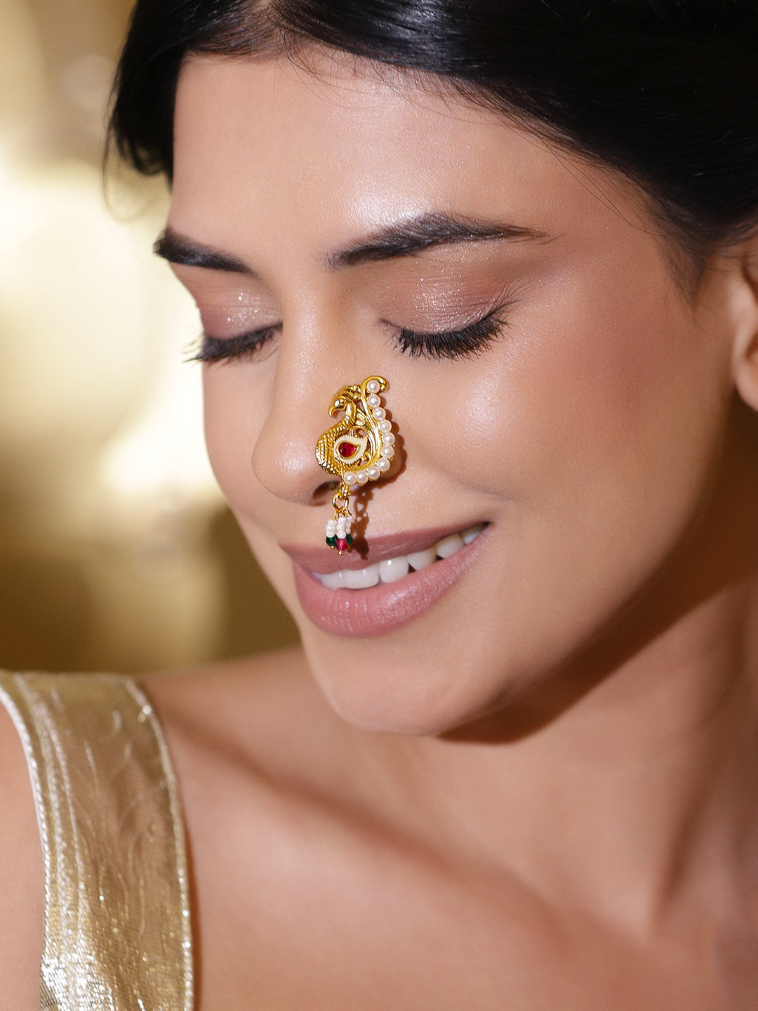 Peacock Glory Nose Ring