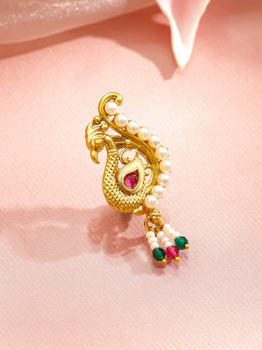 Peacock Glory Nose Ring