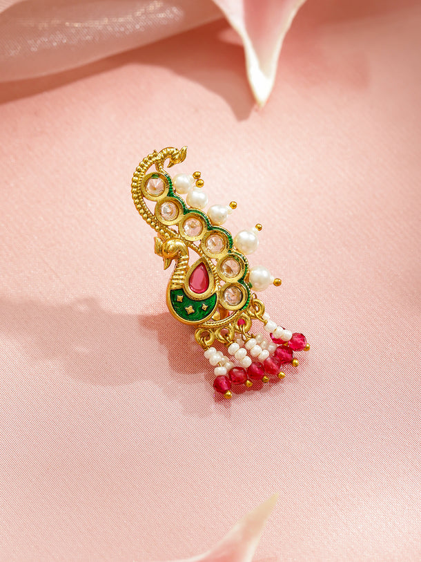 Heritage Peacock Nose Ring