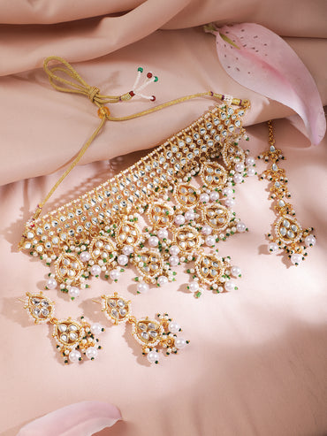 Royal Kundan Choker Necklace Set