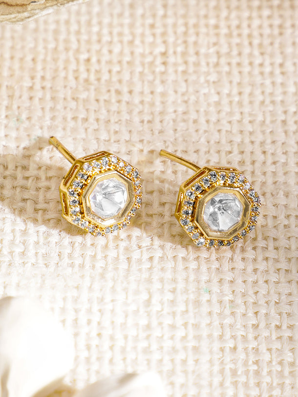 Minimal Kundan Necklace Set