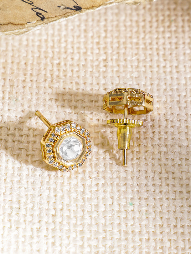 Minimal Kundan Necklace Set