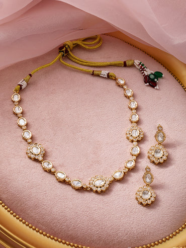 Ivory & Gold Art Story Necklace Set