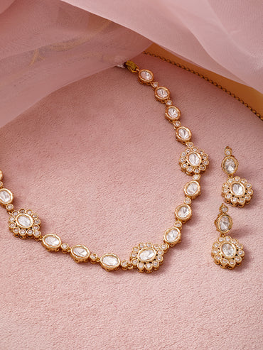 Ivory & Gold Art Story Necklace Set