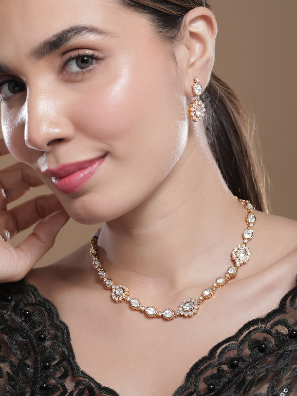 Ivory & Gold Art Story Necklace Set