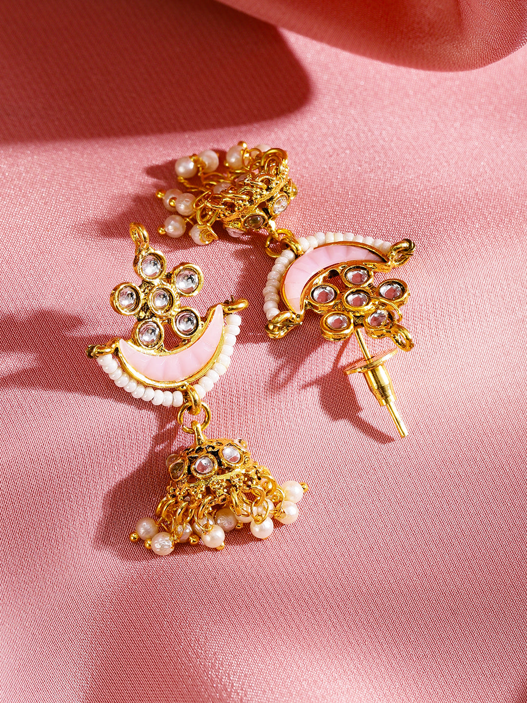 Soft Blush Kundan Necklace Set