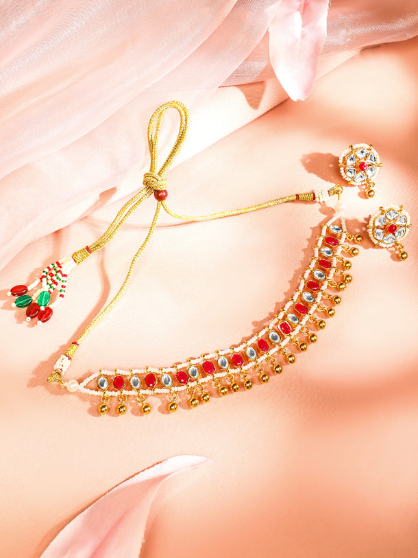 Imperial Kundan Pink Choker Set