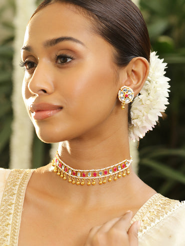 Imperial Kundan Pink Choker Set