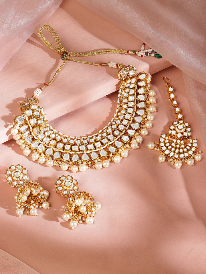 New Age Queen Kundan Necklace Set