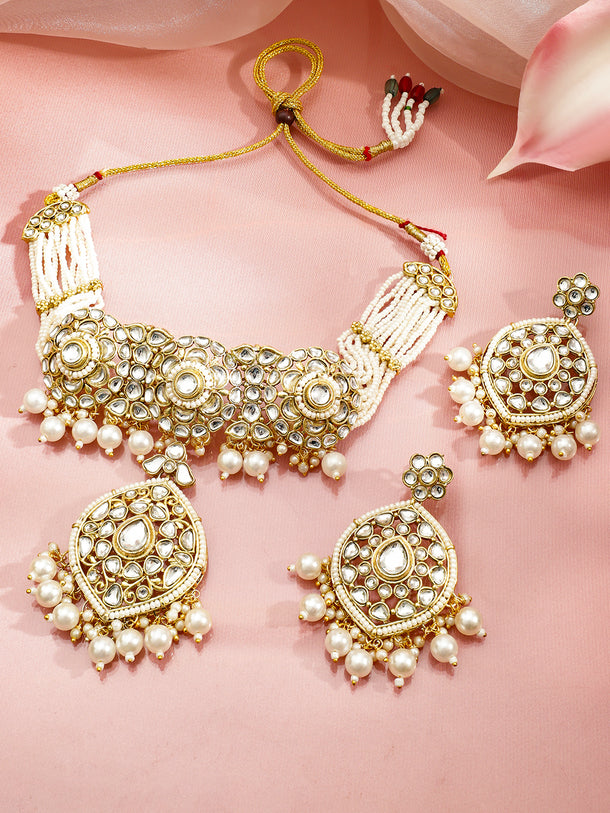 Art of Ivory Glow Kundan Choker Set